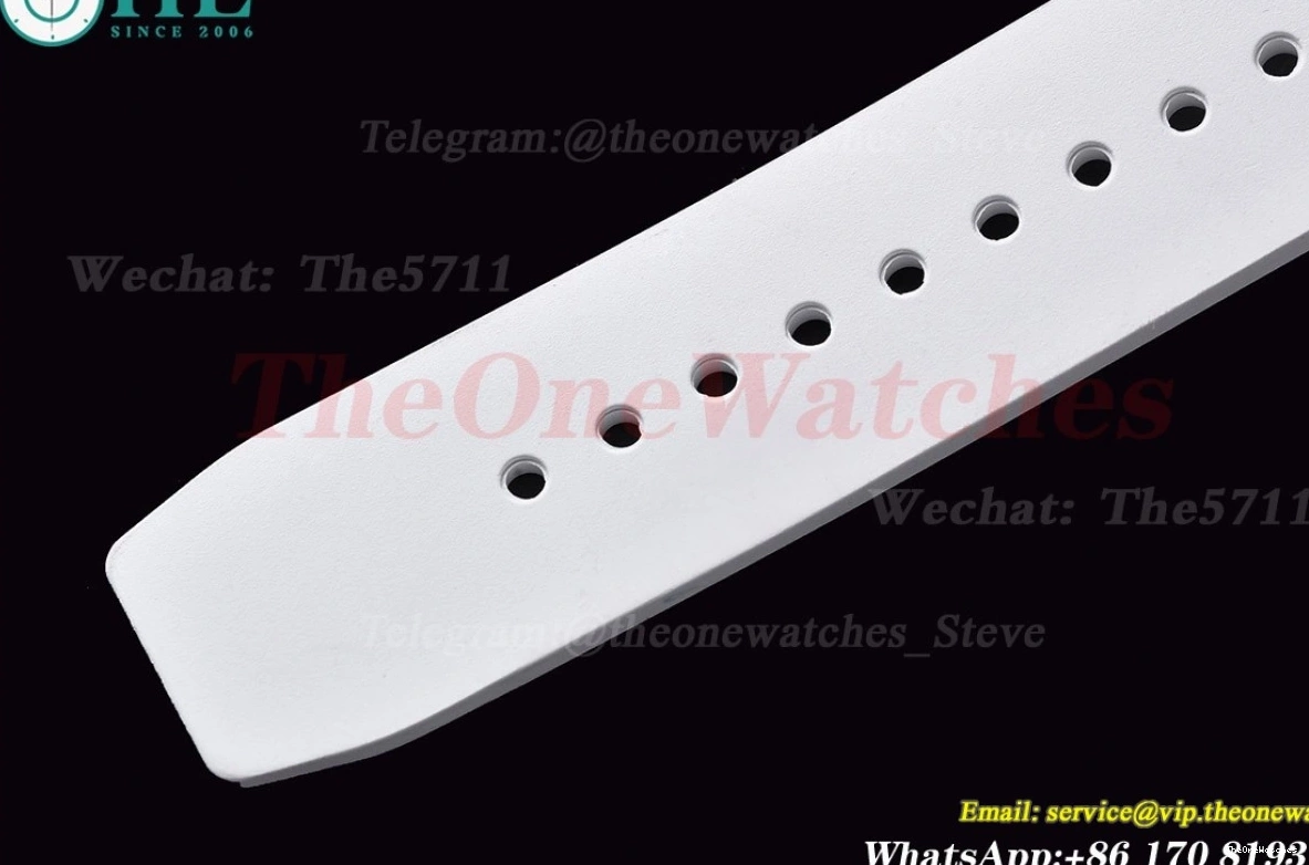 Strap Real YSF RM52-01 On Rubber White Cer RU Tourbillon 0217